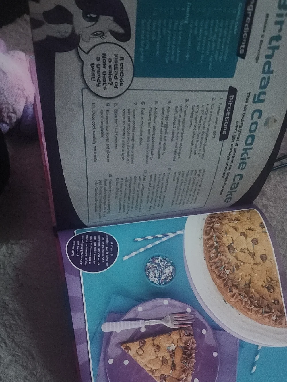 My Little Pony Pink Baking Book with Rainbow Cake Art - Picture 2 of 5